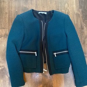 Size 2 Elizabeth and James cropped zip jacket